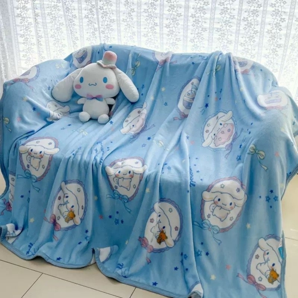 Brand New Sanrio Cinnamoroll Blue Throw Blanket